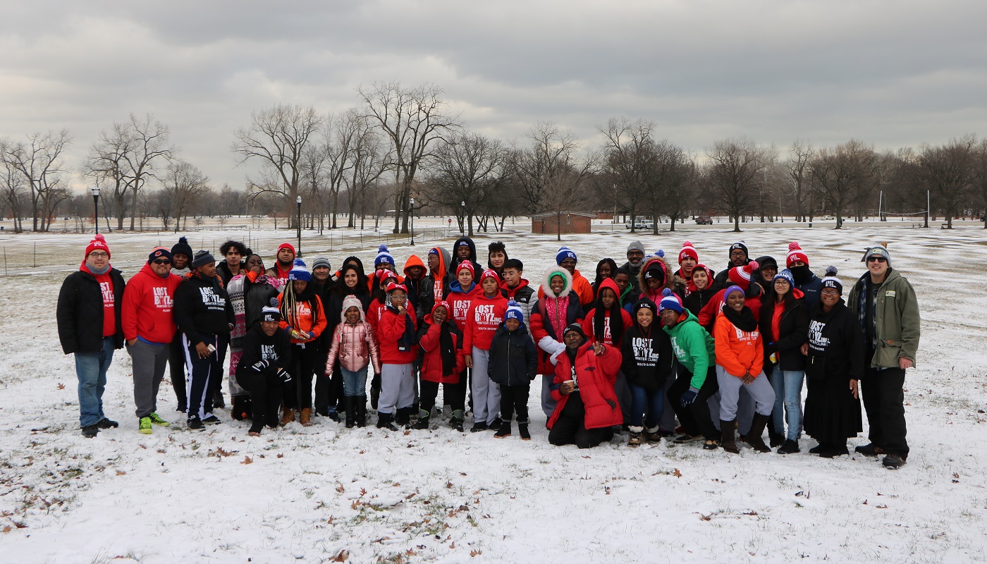 Group photo of Lost Boyz Inc at the annual MLK, Jr. Day of Service Event