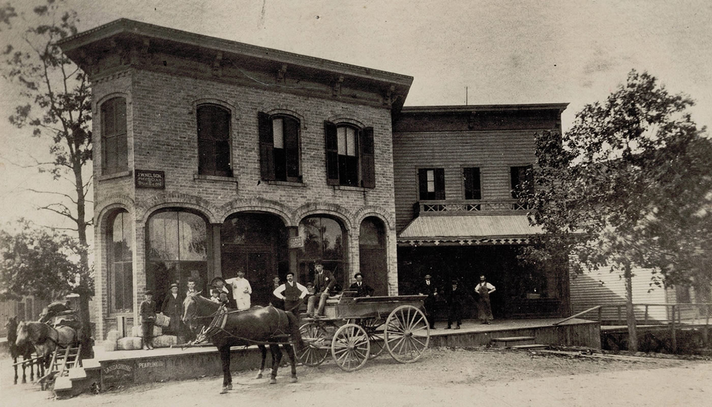 Winnetka in the 1880s: Max Meyer’s store on Green Bay Road and Elm Street
